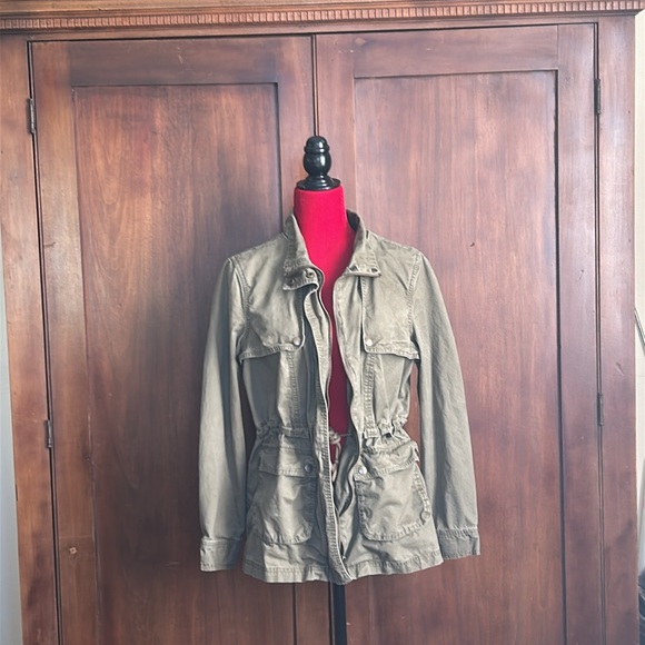 Per Se Army Fatigue Jacket with Trench Detail L - Picture 3 of 9